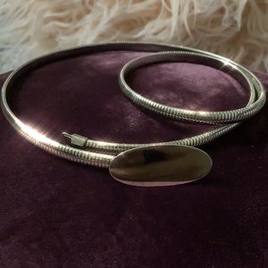 VINTAGE silver waist belt